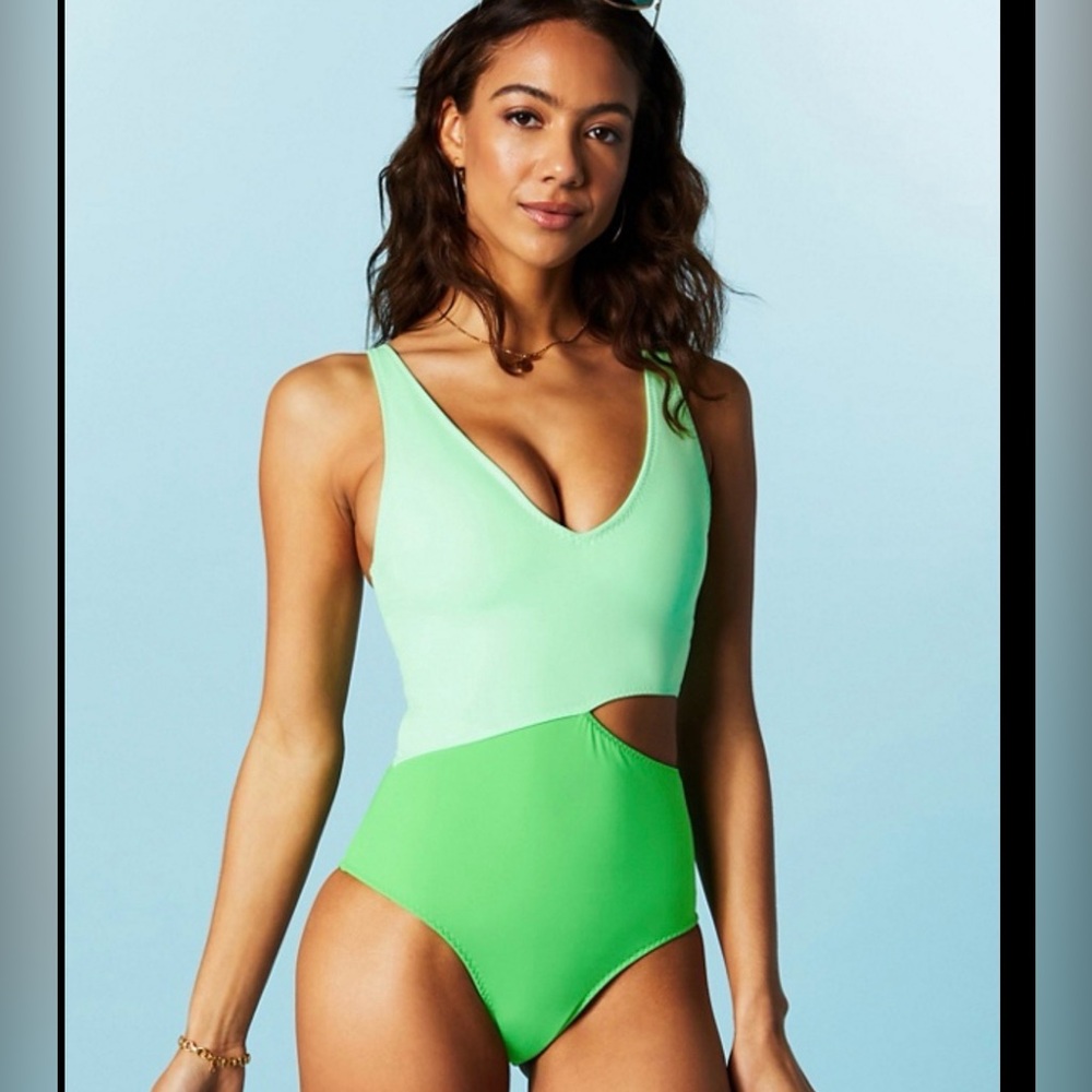 NWT Fabletics Asymmetrical Cutout One-Piece